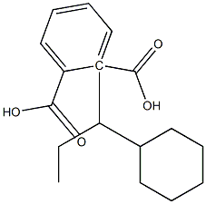 (+)-Phthalic acid hydrogen 1-[(S)-1-cyclohexylpropyl] ester Struktur