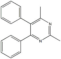 4,5-Diphenyl-2,6-dimethylpyrimidine Struktur