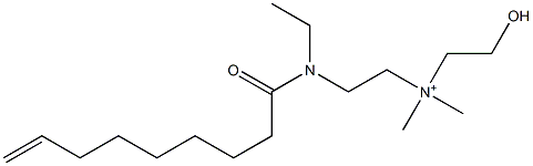 2-[N-Ethyl-N-(8-nonenoyl)amino]-N-(2-hydroxyethyl)-N,N-dimethylethanaminium Struktur