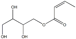 1,2,3,4-Butanetetraol 1-isocrotonate Struktur