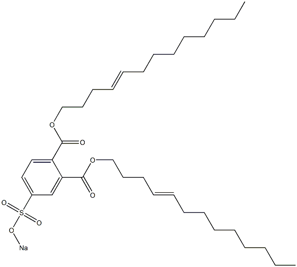 4-(Sodiosulfo)phthalic acid di(4-tridecenyl) ester Struktur