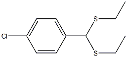 1-[Bis(ethylthio)methyl]-4-chlorobenzene Struktur