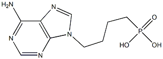 9-(4-Phosphonobutyl)-9H-purine-6-amine Struktur