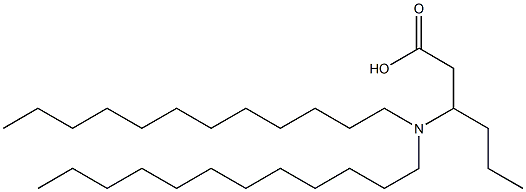 3-(Didodecylamino)hexanoic acid Struktur