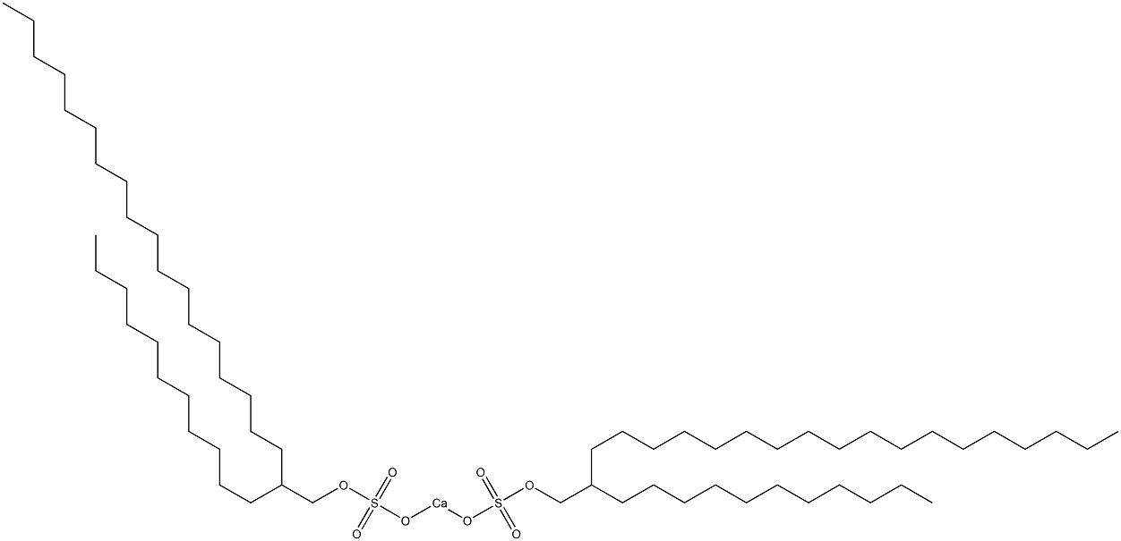 Bis(2-undecylicosyloxysulfonyloxy)calcium Struktur