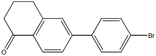 6-(4-Bromophenyl)-3,4-dihydronaphthalen-1(2H)-one Struktur