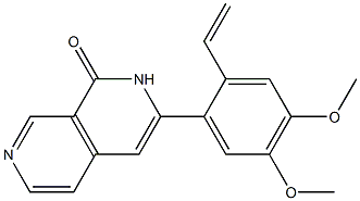 3-(2-Ethenyl-4,5-dimethoxyphenyl)-2,7-naphthyridin-1(2H)-one Struktur