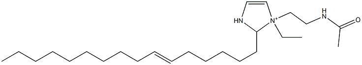 1-[2-(Acetylamino)ethyl]-1-ethyl-2-(6-hexadecenyl)-4-imidazoline-1-ium Struktur