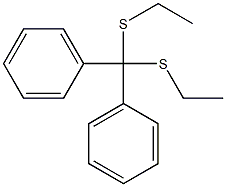 Diphenylbis(ethylthio)methane Struktur