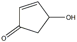 4-Hydroxy-2-cyclopenten-1-one Struktur