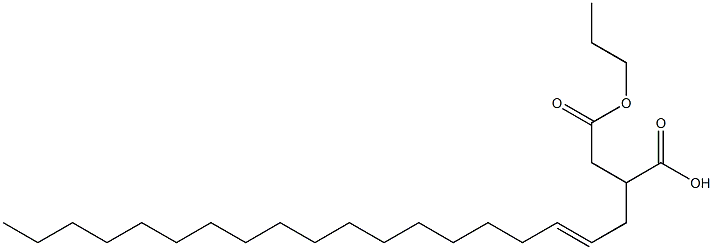 2-(2-Nonadecenyl)succinic acid 1-hydrogen 4-propyl ester Struktur