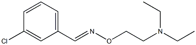 3-Chlorobenzaldehyde [(E)-O-[2-(diethylamino)ethyl]oxime] Struktur