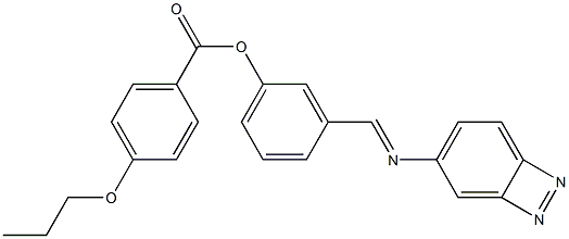 4-Propoxybenzoic acid 3-[(azobenzen-4-yl)iminomethyl]phenyl ester Struktur