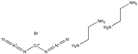 cis-Diazidobis(ethylenediamine)chromium(III) bromide Struktur