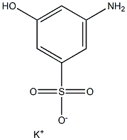 3-Amino-5-hydroxybenzenesulfonic acid potassium salt Struktur