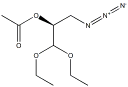 (S)-2-Acetyloxy-3-azidopropionaldehyde diethyl acetal Struktur