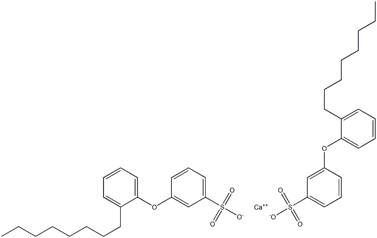 Bis[3-(2-octylphenoxy)benzenesulfonic acid]calcium salt Struktur