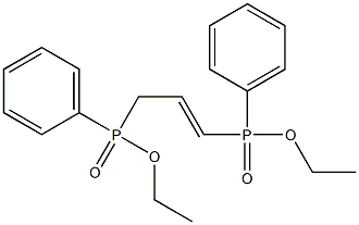 1,3-Bis[(ethoxy)phenylphosphinyl]-1-propene Struktur