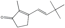 2-Methyl-3-(3,3-dimethyl-1-butenyl)-2-cyclopenten-1-one Struktur