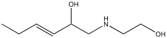 1-[(2-Hydroxyethyl)amino]-3-hexen-2-ol Struktur