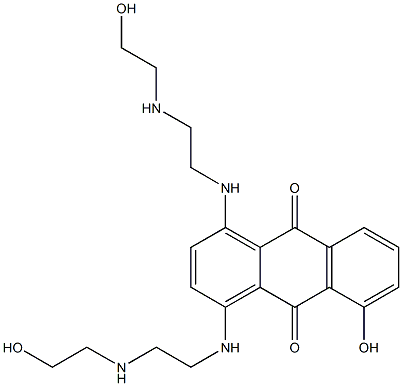 1,4-Bis[2-(2-hydroxyethylamino)ethylamino]-8-hydroxy-9,10-anthraquinone Struktur