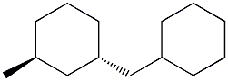 (1S,3S)-1-(Cyclohexylmethyl)-3-methylcyclohexane Struktur