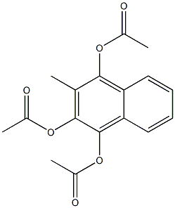 1,2,4-Triacetoxy-3-methylnaphthalene Struktur