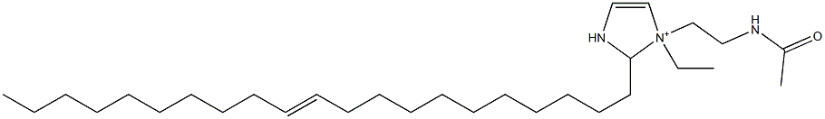 1-[2-(Acetylamino)ethyl]-1-ethyl-2-(11-henicosenyl)-4-imidazoline-1-ium Struktur