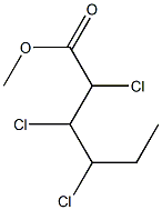 2,3,4-Trichlorocaproic acid methyl ester Struktur