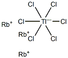 Rubidium hexachlorothallate(III) Struktur