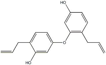 2,4'-Di(2-propenyl)[5,5'-oxybisphenol] Struktur