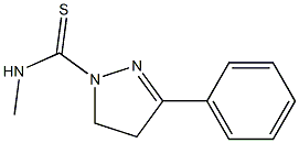 4,5-Dihydro-N-methyl-3-phenyl-1H-pyrazole-1-carbothioamide Struktur