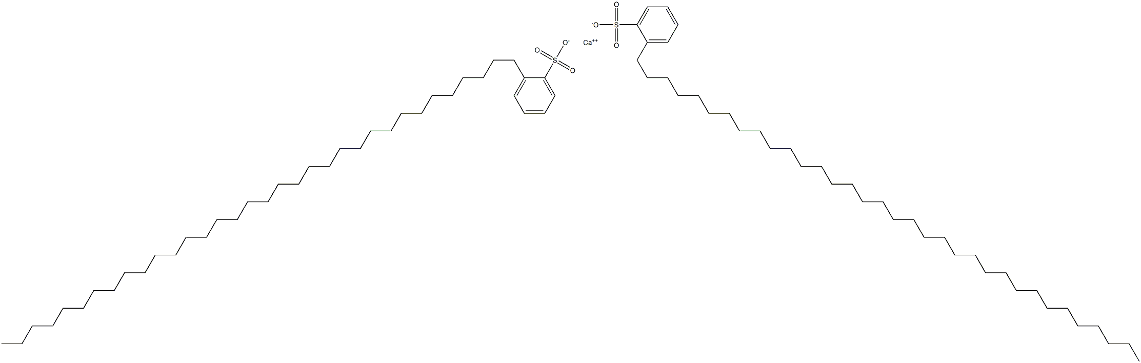 Bis[2-(tetratriacontan-1-yl)benzenesulfonic acid]calcium salt Struktur