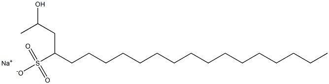 2-Hydroxyicosane-4-sulfonic acid sodium salt Struktur