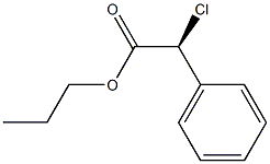 [S,(+)]-Chlorophenylacetic acid propyl ester Struktur