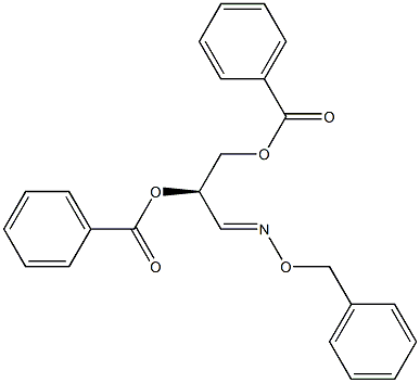 (R)-2,3-Bis(benzoyloxy)propanal O-(phenylmethyl)oxime Struktur