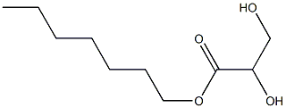 (+)-D-グリセリン酸ヘプチル 化學(xué)構(gòu)造式