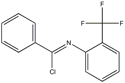 Chloro(phenyl)-N-(2-trifluoromethylphenyl)methanimine Struktur