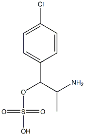 Sulfuric acid hydrogen 2-amino-1-(p-chlorophenyl)propyl ester Struktur