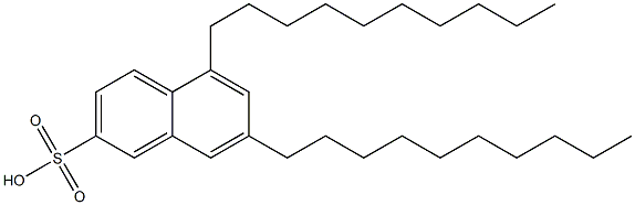 5,7-Didecyl-2-naphthalenesulfonic acid Struktur