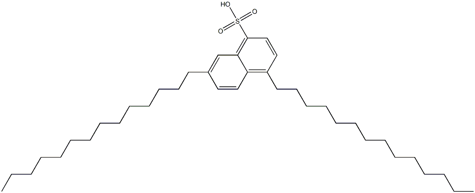 4,7-Ditetradecyl-1-naphthalenesulfonic acid Struktur