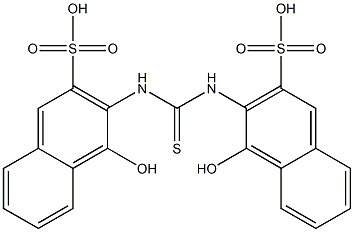 Thioureylenebis(1-naphthol-3-sulfonic acid) Struktur