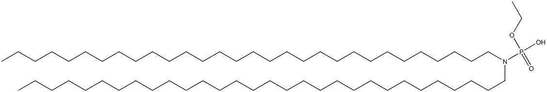 N,N-Ditriacontylamidophosphoric acid hydrogen ethyl ester Struktur