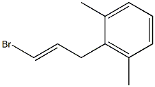 1-(3-Bromoallyl)-2,6-dimethylbenzene Struktur