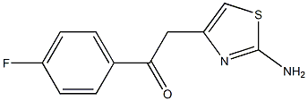 2-Amino-4-[(4-fluorophenyl)carbonylmethyl]thiazole Struktur