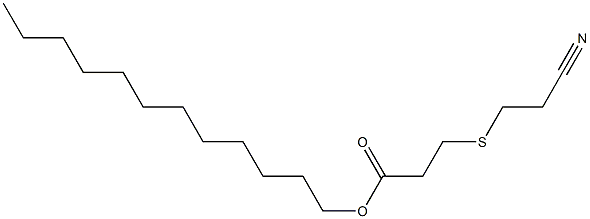 3-(2-Cyanoethylthio)propionic acid dodecyl ester Struktur