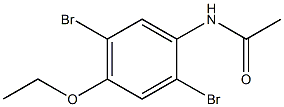 N-(4-Ethoxy-2,5-dibromophenyl)acetamide Struktur