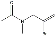 N-Methyl-N-(2-bromoallyl)acetamide Struktur