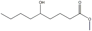 5-Hydroxynonanoic acid methyl ester Struktur