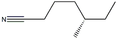 [S,(+)]-5-Methylheptanenitrile Struktur